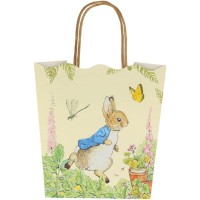 8 Pochettes Cadeaux Papier Pierre Lapin Dans le Jardin