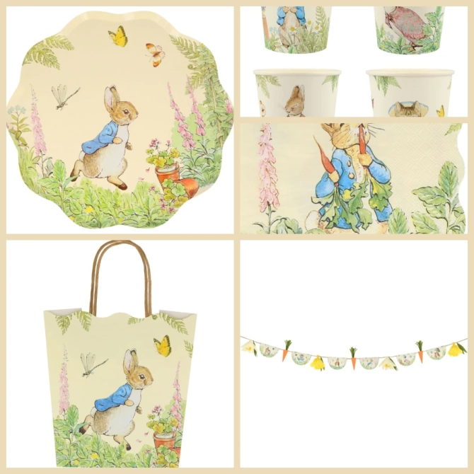 Grande Bo�te � F�te Pierre Lapin Dans le Jardin 