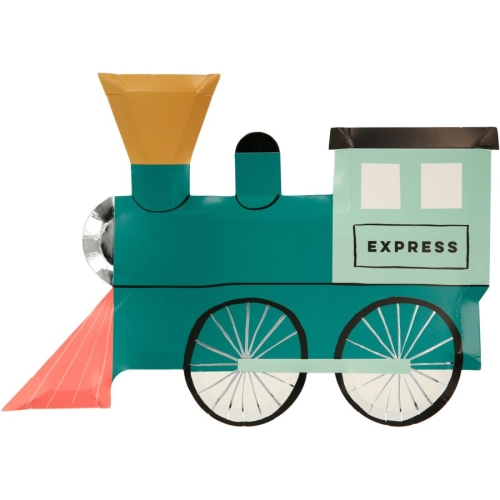 8 Assiettes Train 