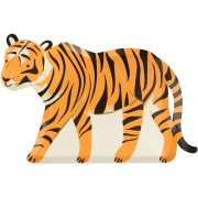 8 Assiettes Animaux Sauvages - Tigre