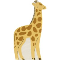 16 Serviettes Animaux Sauvages - Girafe
