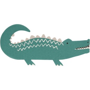 16 Serviettes Animaux Sauvages - Crocodile