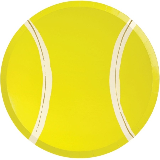 8 Assiettes Tennis 