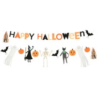 Contient : 1 x Guirlande Lettres Happy Halloween