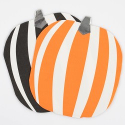 16 Serviettes Citrouille Mod Pattern. n°5