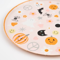 8 Assiettes Groovy Halloween. n1