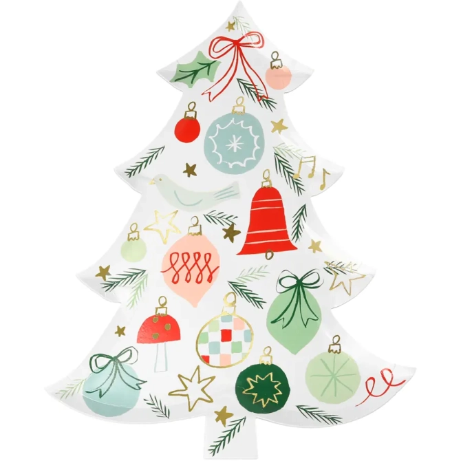 8 Assiettes Sapin de Noël 