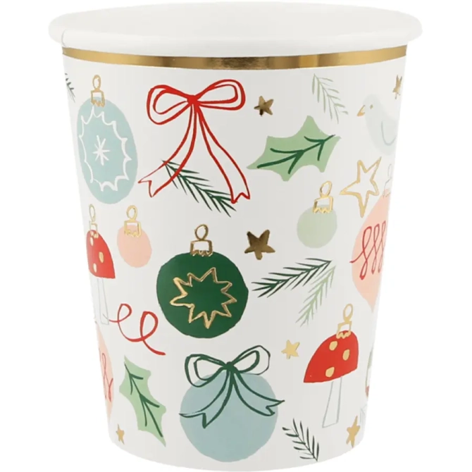 8 Gobelets Sapin de Noël 