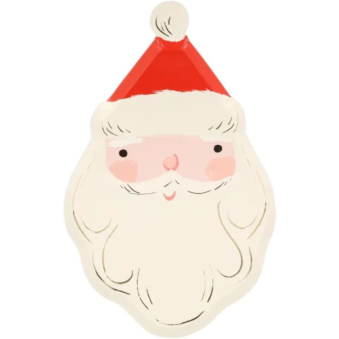 8 Assiettes Père Noël 