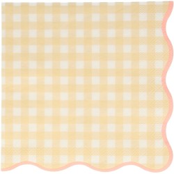 20 Serviettes Vichy Pastel. n°5
