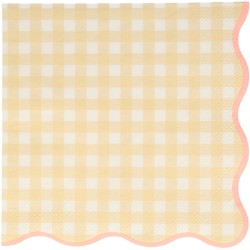 20 Serviettes Vichy Pastel. n5