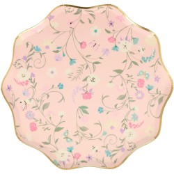 8 Assiettes Florale Ladure. n6