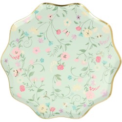 8 Assiettes Florale Ladure. n8