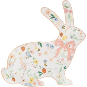 8 Assiettes Lapin Floral