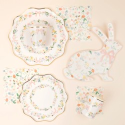 8 Gobelets Lapin Floral. n3