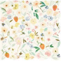 16 Serviettes Lapin Floral