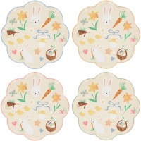 8 Assiettes Happy Easter