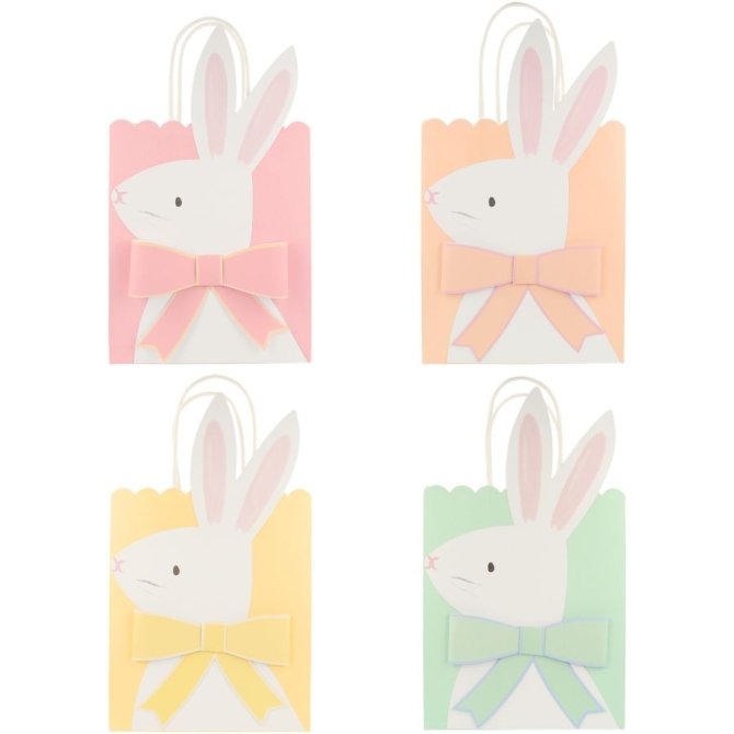 8 Sacs Cadeaux Pastel Happy Easter 