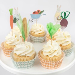 Kit Cupcakes 24 Caissettes Happy Easter. n3