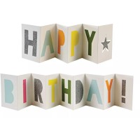 1 Carte Bannire -  Happy Birthday