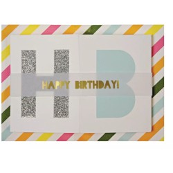 1 Carte Bannire -  Happy Birthday. n2