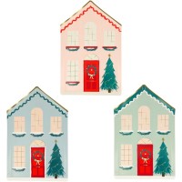 8 Assiettes Maison de Noël