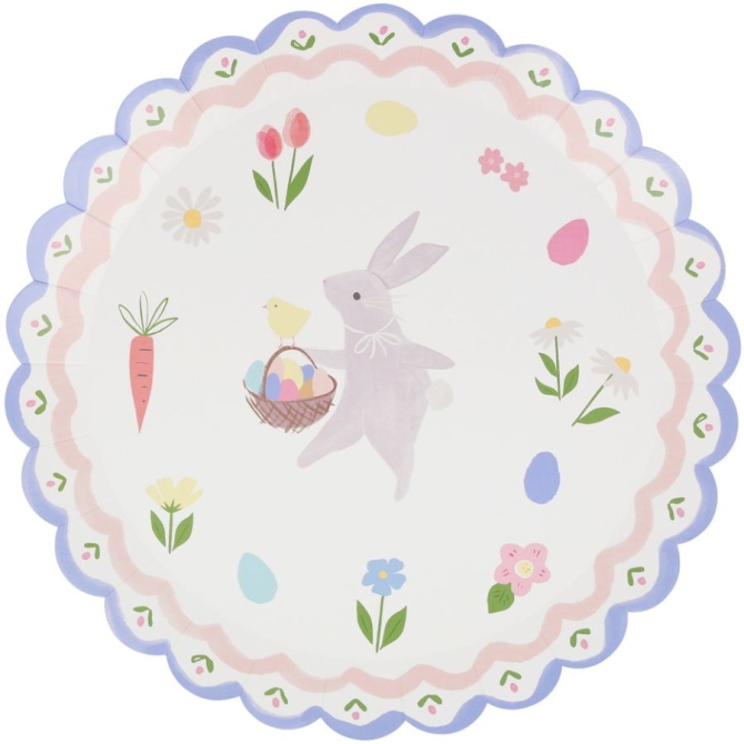 8 Assiettes Lapin de Pques 