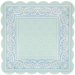 8 Assiettes Western Bandanas. n2