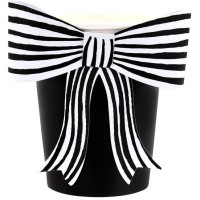 8 Gobelets Noeud Ray� Noir et Blanc
