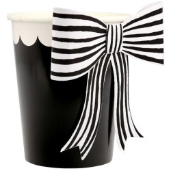 8 Gobelets Noeud Ray Noir et Blanc. n1