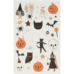 Set de 2 Planches de Tatouages Temporaires Halloween. n1