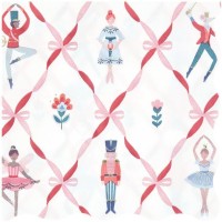 16 Serviettes Ballet Casse-Noisette