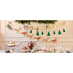 Guirlande Pre Nol,  Traneau et Rennes. n1