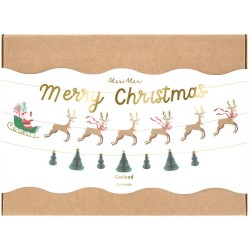 Guirlande Pre Nol,  Traneau et Rennes. n2