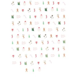 200 Autocollants pour Ongles – Noël. n°1
