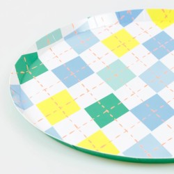 8 Assiettes Argyle. n°1