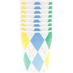 8 Gobelets Argyle. n°1