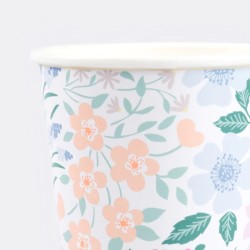 8 Gobelets  Cottage Garden. n�1