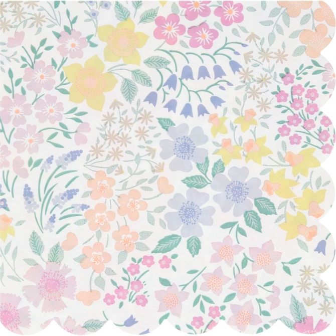 16 Serviettes Cottage Garden