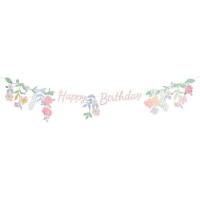 Guirlande Happy Birthday Floral