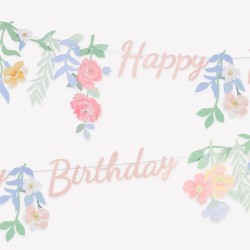 Guirlande Happy Birthday Floral. n°1