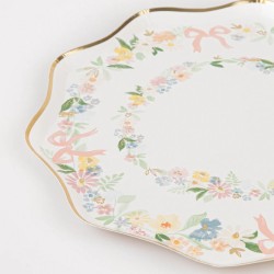 8 Petites Assiettes Floral. n°1