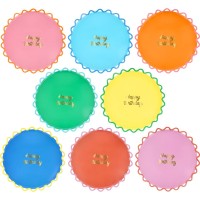 Contient : 1 x 8 Assiettes Wiggle Edge