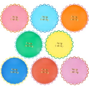 8 Assiettes Wiggle Edge