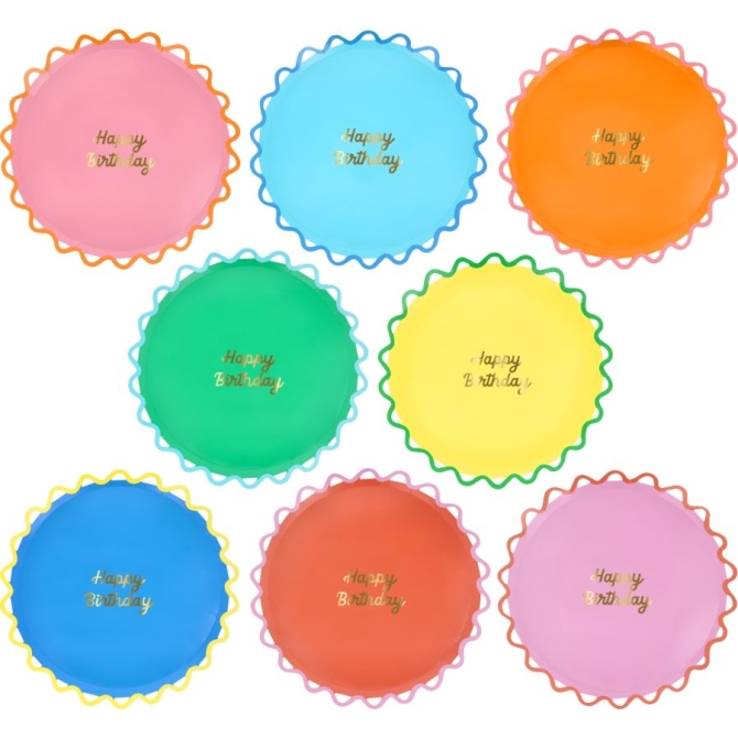 8 Petites Assiettes Wiggle Edge 