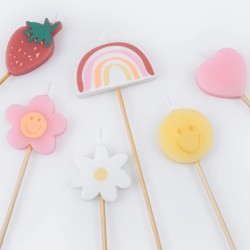 6 Bougies Happy Icons. n�1