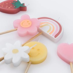 6 Bougies Happy Icons. n�2