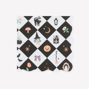 16 Serviettes Patchwork Halloween