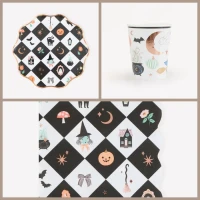 Bo�te � f�te Patchwork Halloween