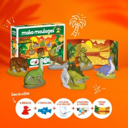 Kit Cratif 6 Moules Le Monde des Dinosaures - Mako Moulages. n13